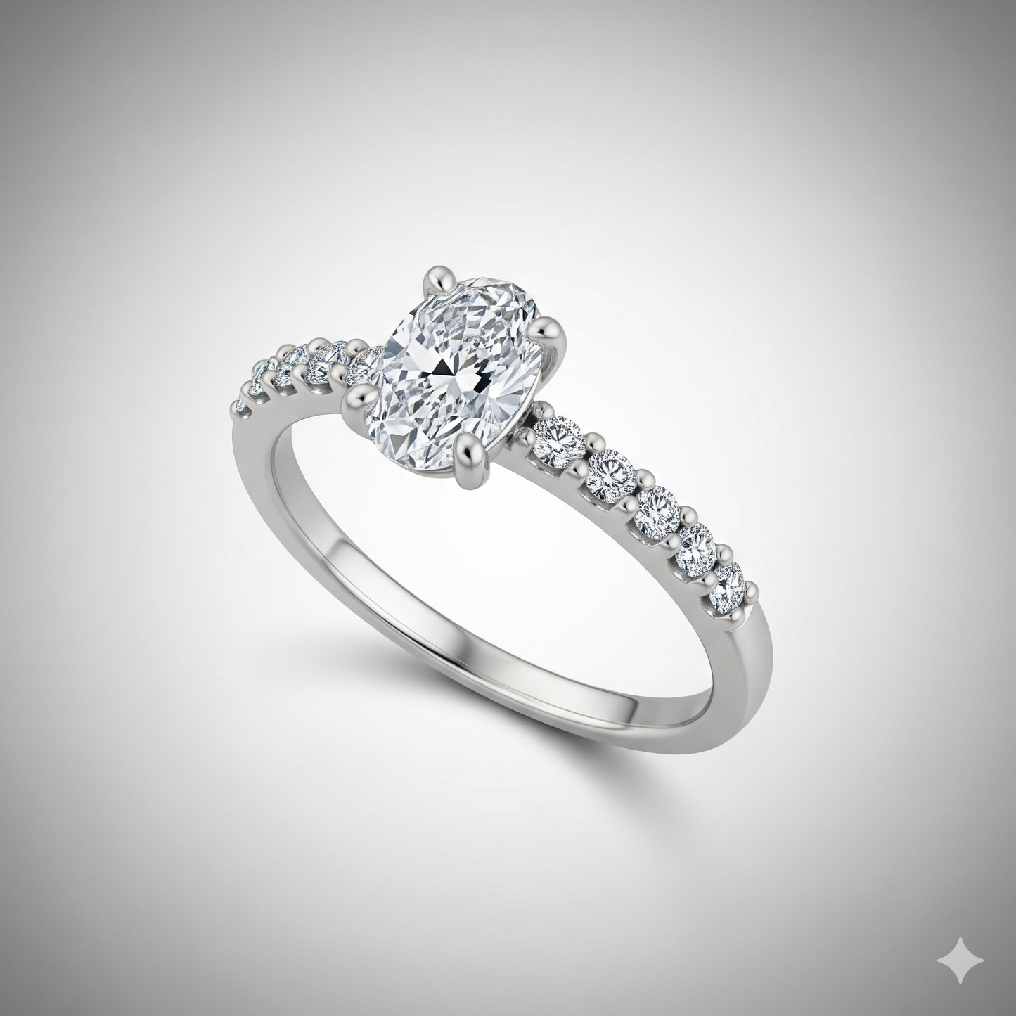 אורה נובה קלאסית - 1 קראט זהב לבן