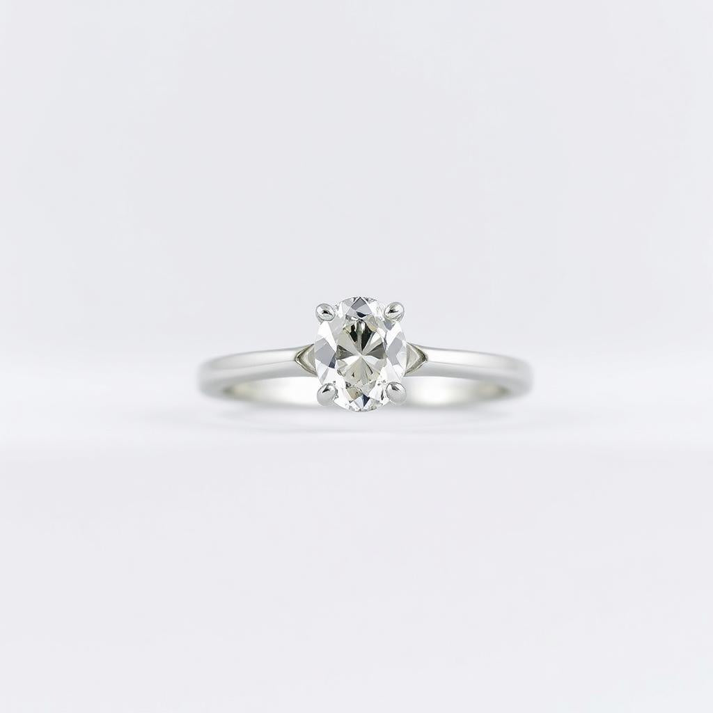 אורה קלאסית - 1 קראט זהב לבן