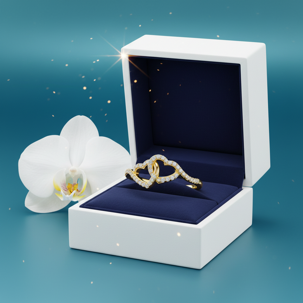 Elianna Jewelry | טבעת יהלום - אמור דואט