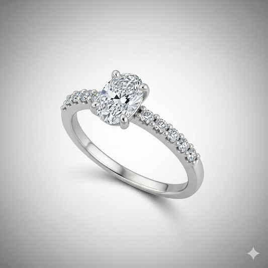 אורה נובה קלאסית - 1 קראט זהב לבן