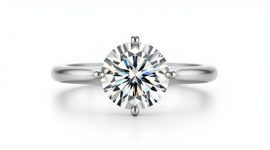 סול לונה רויאל - 2 קראט זהב לבן סוליטר