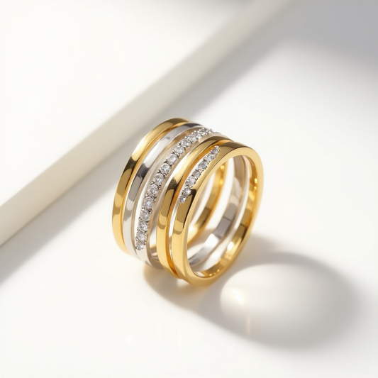 לייר אולטימט - שילוב זהב צהוב ולבן